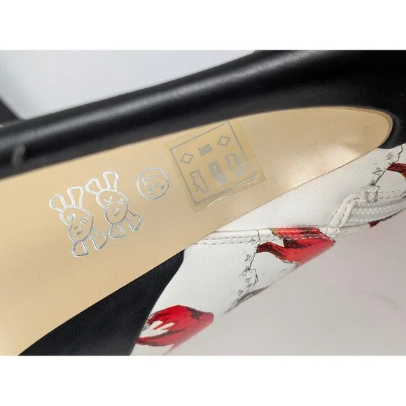 6.5 Iron Fist Fox Chew Toy Bootie Platform Stiletto Ankle Boots Gold Studded 37 - Picture 7 of 8